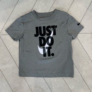 Nike Gray performance Dri Fit Tee Just Do It